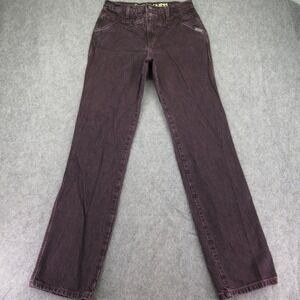Cruel Denim Quinn Women's‎ Purple 28 Cotton Straight Leg Jeans